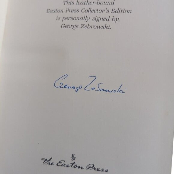 Macrolife George Zebrowski Easton Press 1990 Leather HD Signed Collectors Ed. - Picture 6 of 6